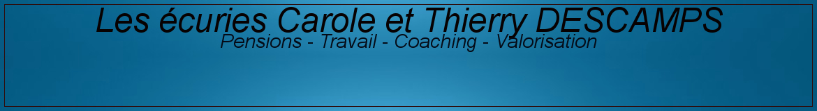 Les écuries Carole et Thierry DESCAMPS